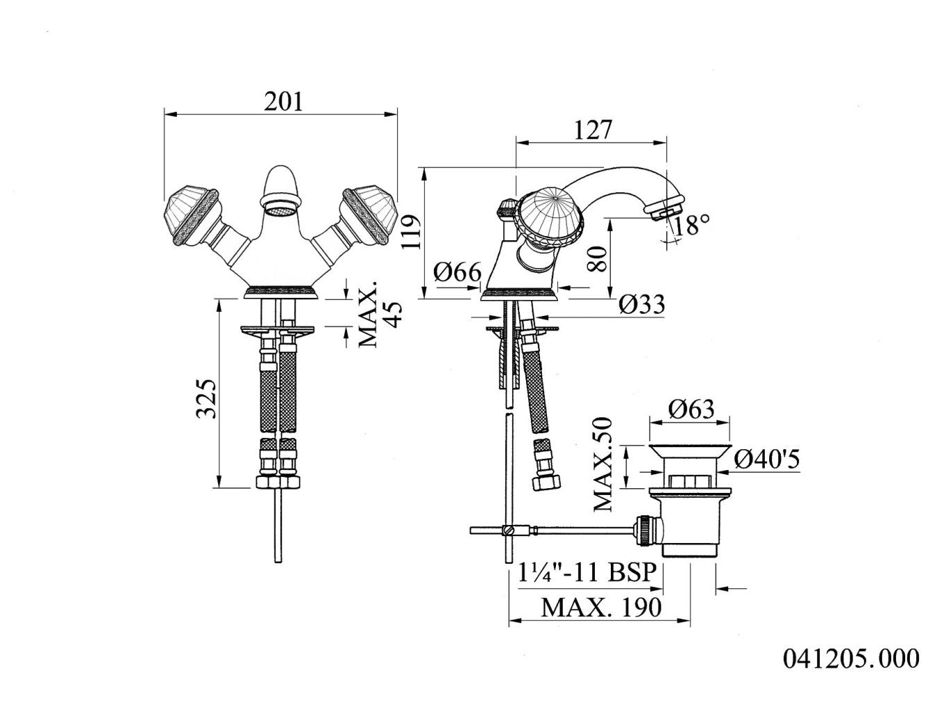 Technical drawing - Bronces Mestre
