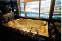 Austral Five holes bath set with Swarovski crystal in interior - Bronces Mestre