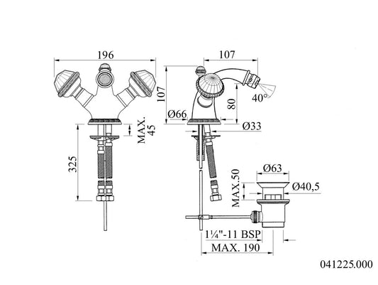 Technical drawing - Bronces Mestre