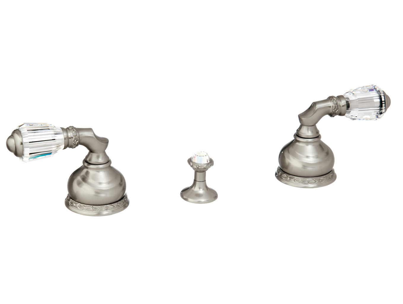 Bronces Mestre Austral Three holes bidet set with Swarovski crystal - 041622