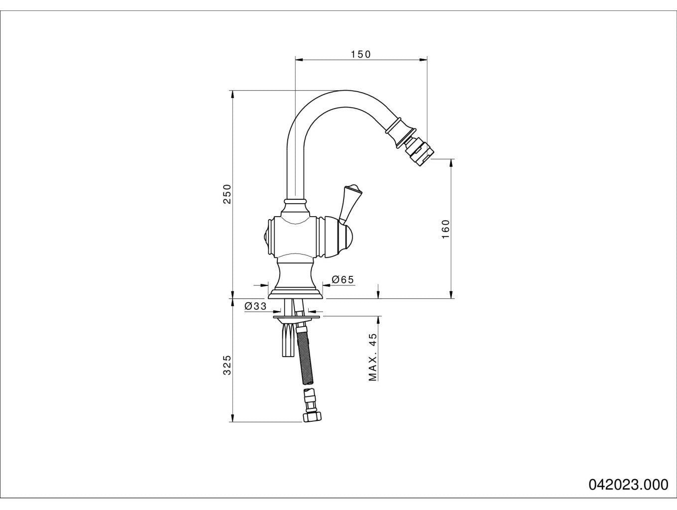 Technical drawing - Bronces Mestre