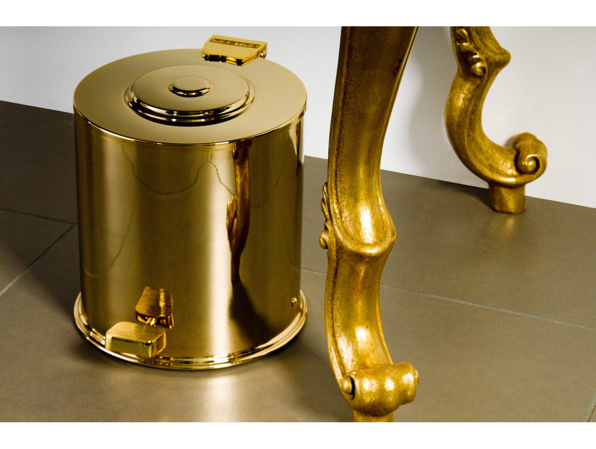 Atlantica Precious Bathroom brass trash in interior - Bronces Mestre