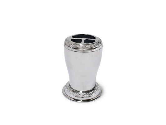 Bronces Mestre Atlantica Precious Tooth brush & tumbler with laurel decoration - 046082-C00