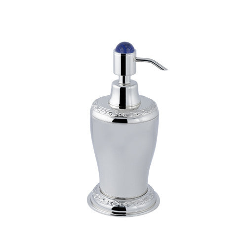 Atlantica Precious Soap dispenser with lapislazuli stone and laurel decoration