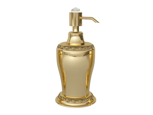 Atlantica Precious Soap dispenser with Swarovski crystal laurel decoration