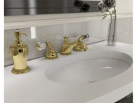 Atlantica Precious Soap dispenser with Swarovski crystal laurel decoration in interior - Bronces Mestre