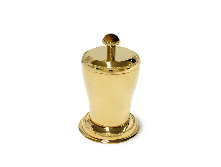 Bronces Mestre Atlantica Precious Jewel case with tiger eye stone and pearls decoration - 046087-BTG