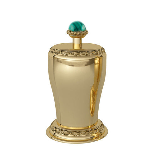 Atlantica Precious Jewel case with malachite stone and laurel decoration