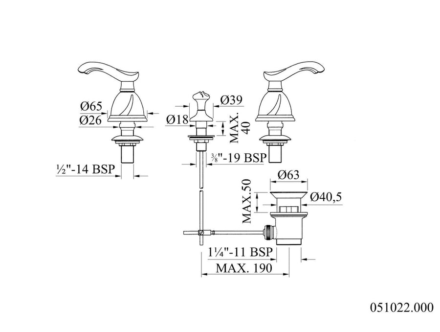 Technical drawing - Bronces Mestre