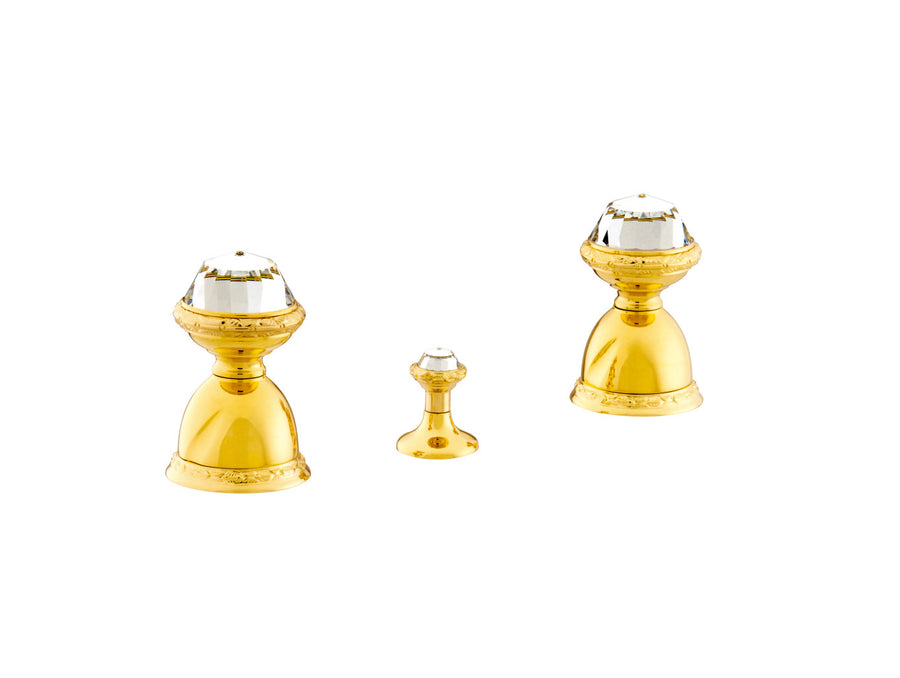 Bronces Mestre Oman Three holes bidet set with Swarovski crystal - 051222