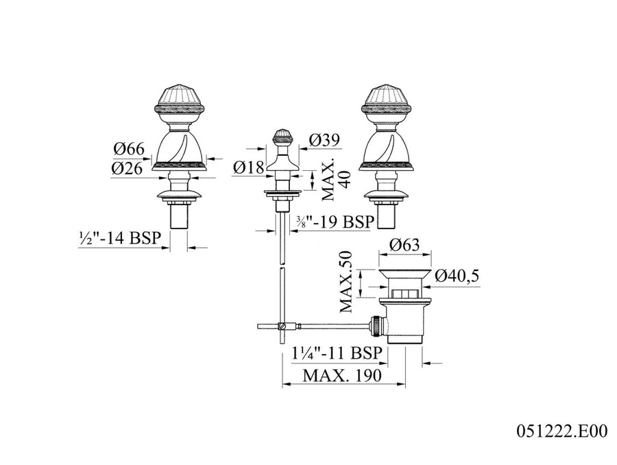 Technical drawing - Bronces Mestre