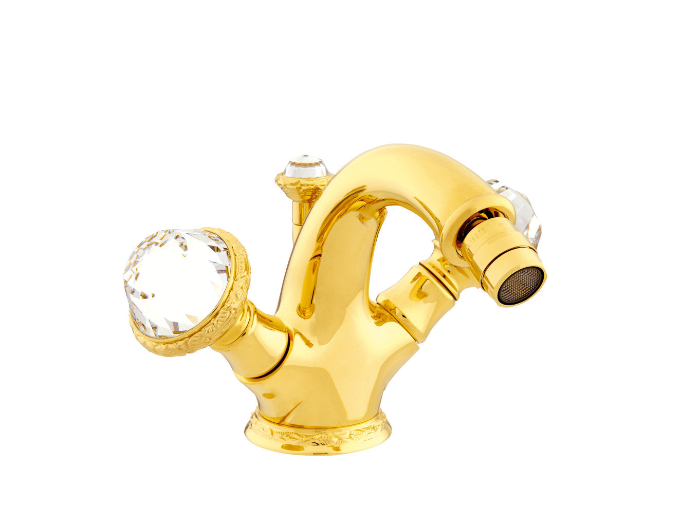 Bronces Mestre Oman One hole bidet mixer with Swarovski crystal - 051225