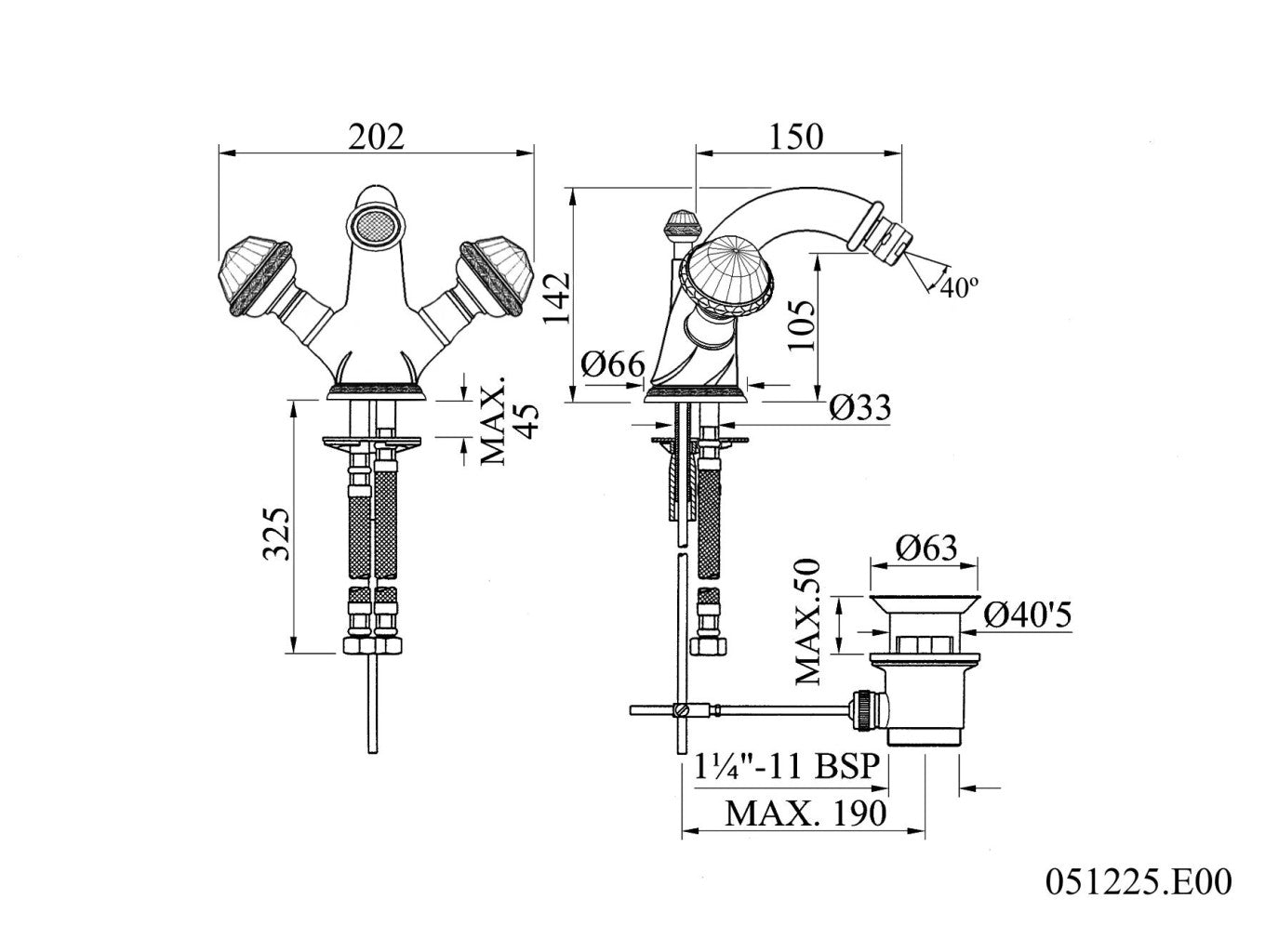 Technical drawing - Bronces Mestre
