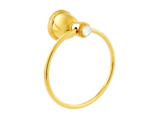 Bronces Mestre Oman Towel ring diameter 165mm with Swarovski crystal - 051273