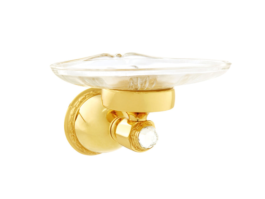 Bronces Mestre Oman Soap dish holder with Swarovski crystal - 051278