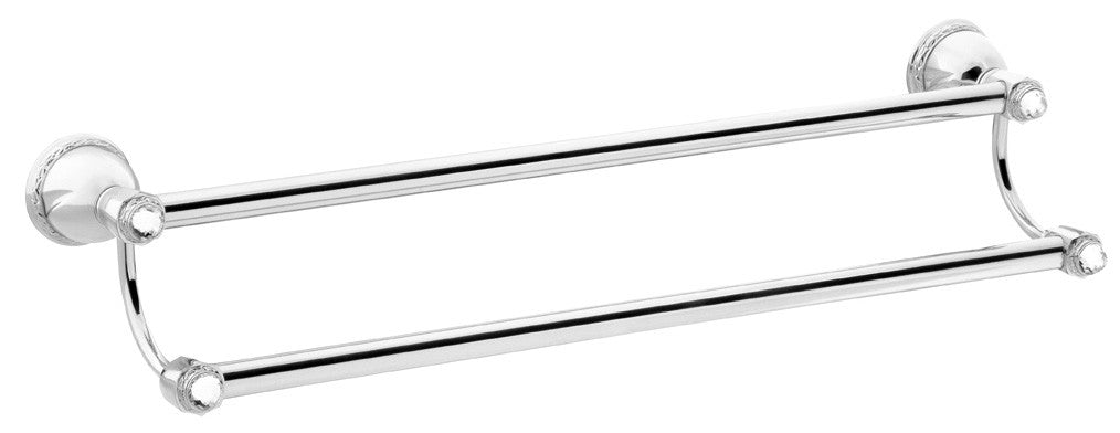 Bronces Mestre Oman Double towel rail 600mm with Swarovski crystal - 051279
