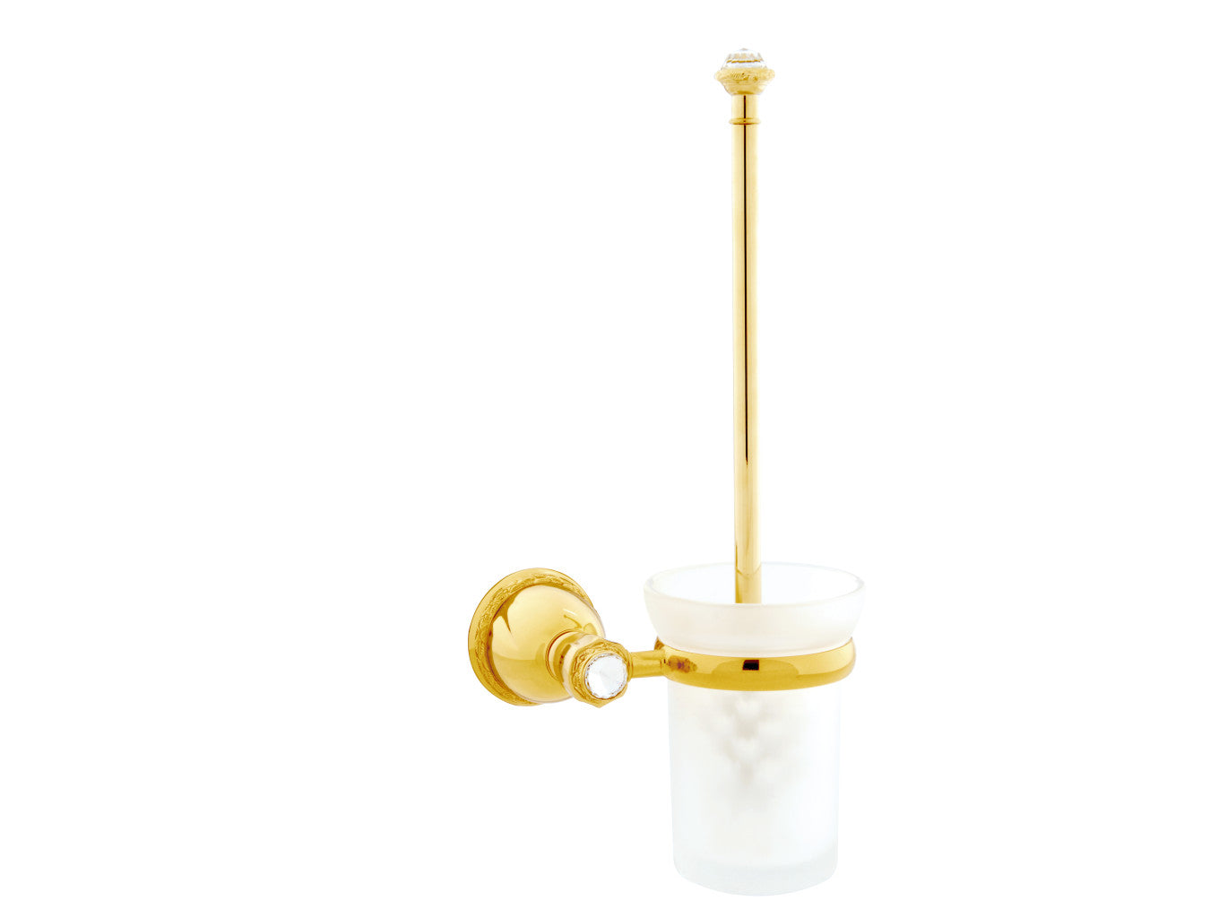 Bronces Mestre Oman Toilet brush holder with Swarovski crystal - 051284