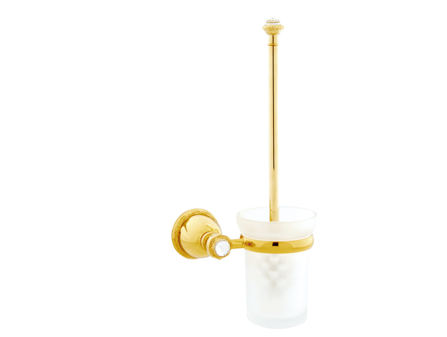 Bronces Mestre Oman Toilet brush holder with Swarovski crystal - 051284