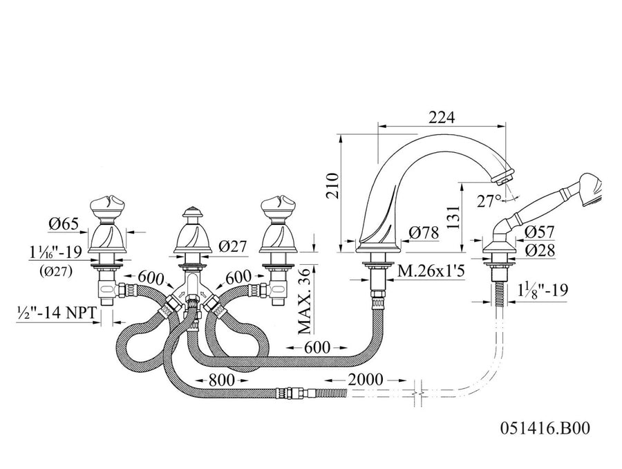 Technical drawing - Bronces Mestre