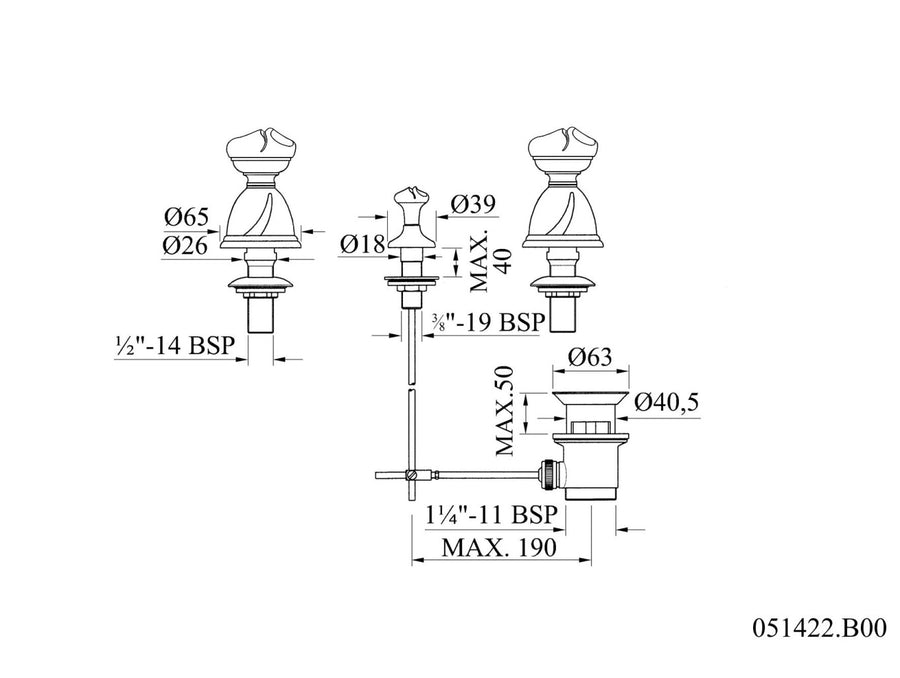 Technical drawing - Bronces Mestre
