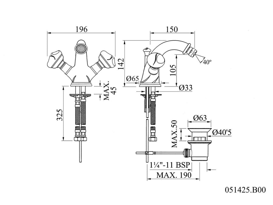 Technical drawing - Bronces Mestre
