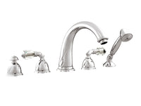 Bronces Mestre Oman Five holes bath set with Swarovski crystal - 051616-A00