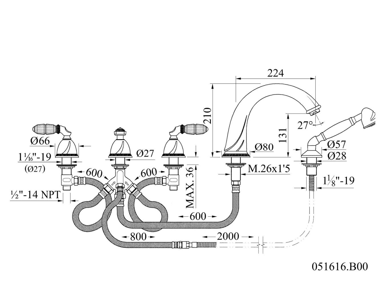 Technical drawing - Bronces Mestre