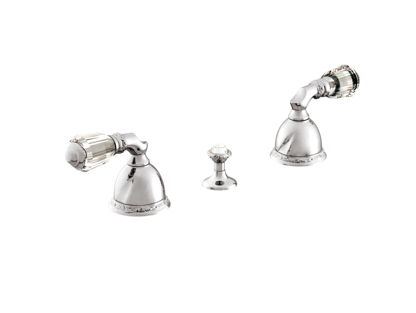 Bronces Mestre Oman Three holes bidet set with Swarovski crystal - 051622-A00
