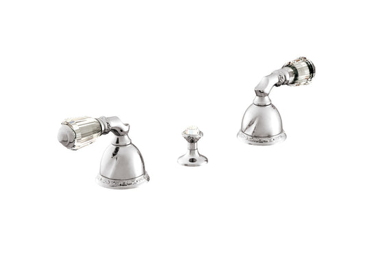 Bronces Mestre Oman Three holes bidet set with Swarovski crystal - 051622-A00