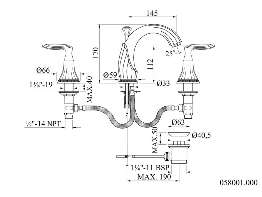 Technical drawing – Bronces Mestre
