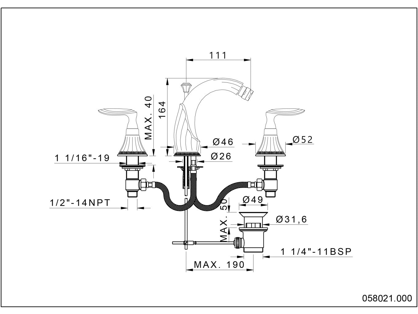 Technical drawing – Bronces Mestre