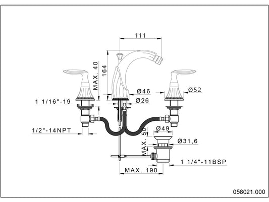 Technical drawing – Bronces Mestre