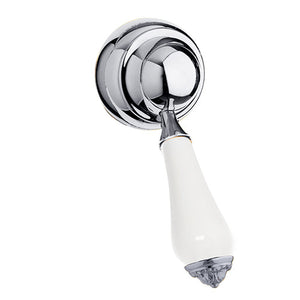 Bronces Mestre Atlantica Precious Handle kit for shower system with white porcelain - 058047-L00
