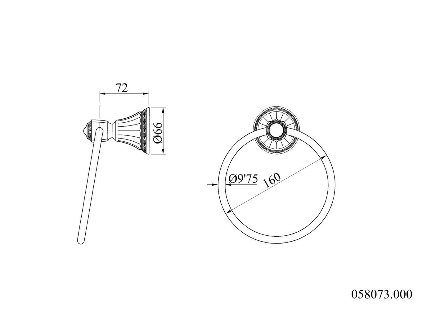 Technical drawing - Bronces Mestre