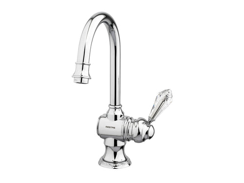 Adriatica Basin monolever mixer with Swarovski crystal