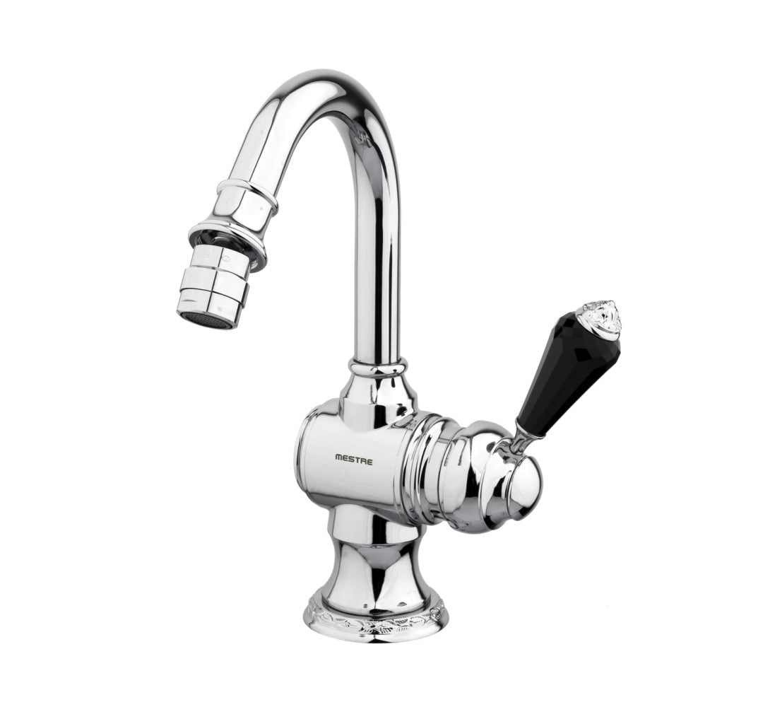 Bronces Mestre Adriatica Bidet monolever with Swarovski black crystal - 058223-FN0