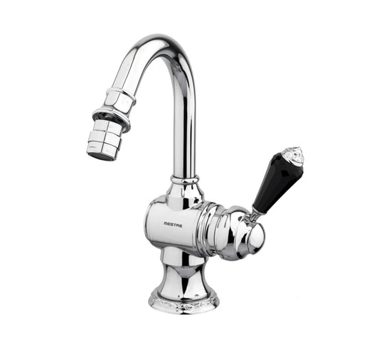 Bronces Mestre Adriatica Bidet monolever with Swarovski black crystal - 058223-FN0