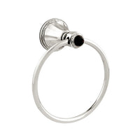 Bronces Mestre Adriatica Towel ring diameter 165mm with Swarovski black crystal - 058273-N00