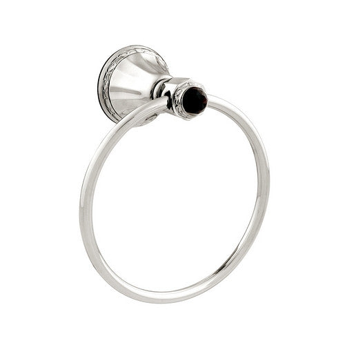 Bronces Mestre Adriatica Towel ring diameter 165mm with Swarovski black crystal - 058273-N00