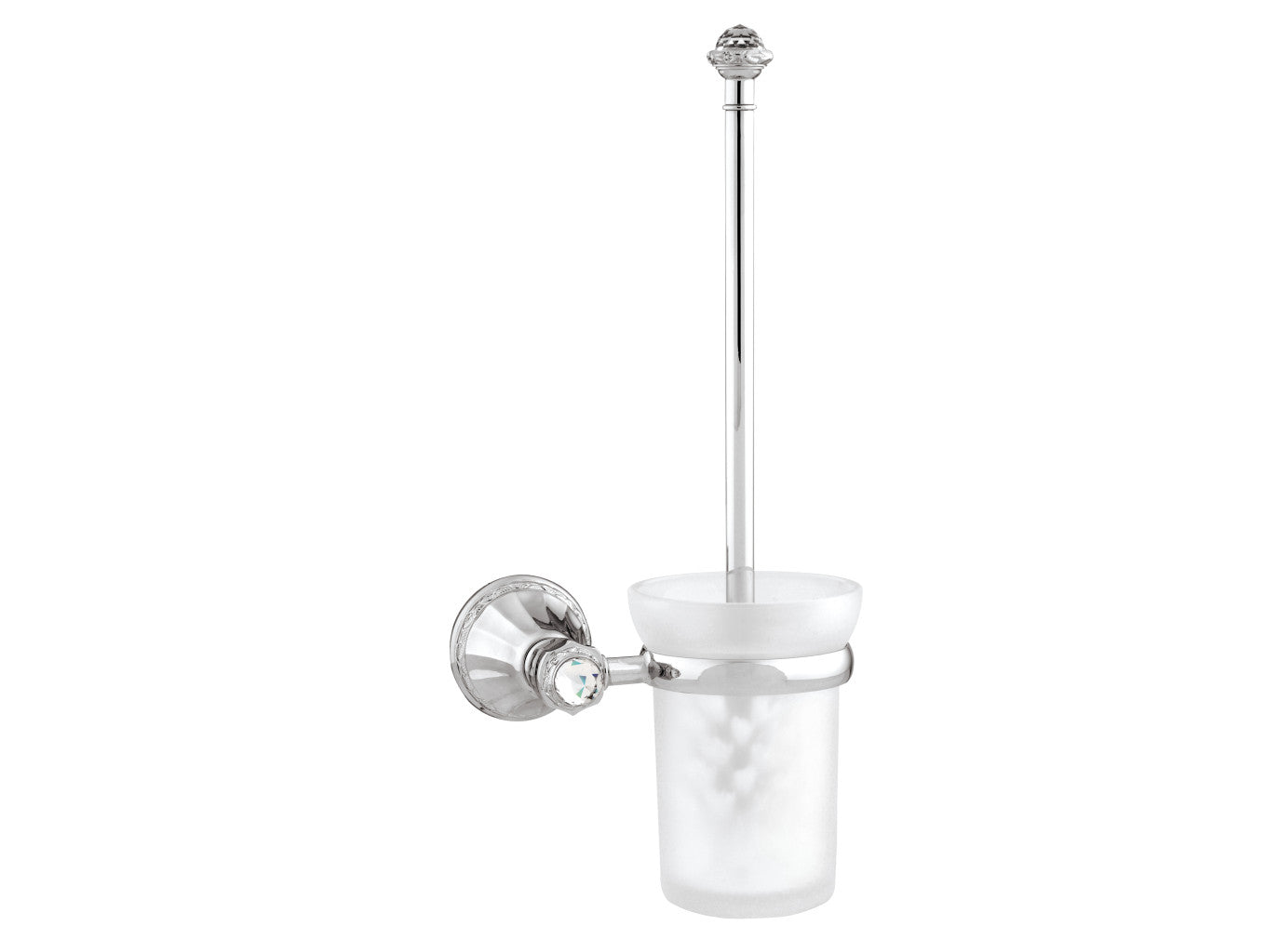 Bronces Mestre Adriatica Toilet brush holder with Swarovski crystal - 058284-000
