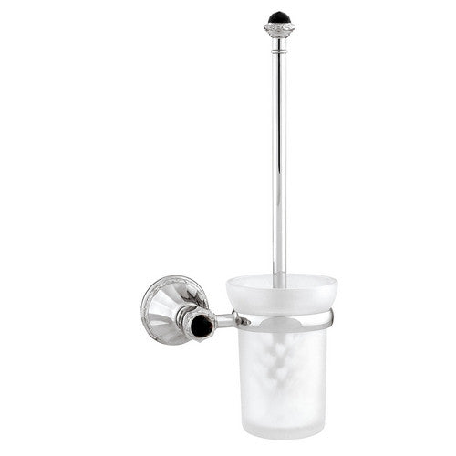 Bronces Mestre Adriatica Toilet brush holder with Swarovski black crystal - 058284-N00