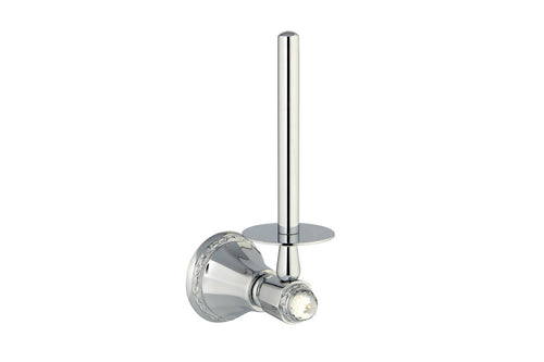 Adriatica Spare toilet paper holder with Swarovski crystal