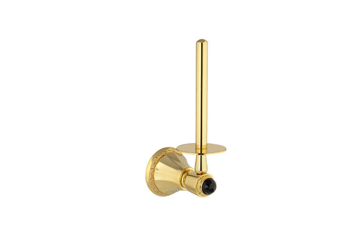 Adriatica Spare toilet paper holder with Swarovski black crystal