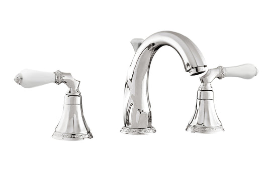 Bronces Mestre Adriatica Three holes basin set with white porcelain - 058501