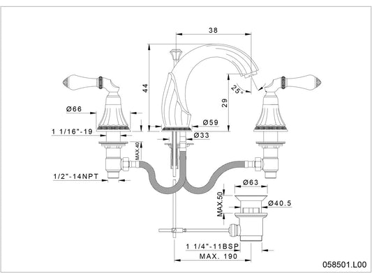 Technical drawing – Bronces Mestre