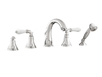 Bronces Mestre Adriatica Five holes bath set with white porcelain - 058516