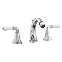 Bronces Mestre Adriatica Three holes bidet set with spout and white porcelain - 058521