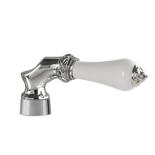 Bronces Mestre Atlantica Precious Handle kit for shower system with white porcelain - 058545