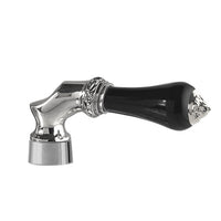 Bronces Mestre Adriatica Handle kit for shower system with black porcelain - 058545