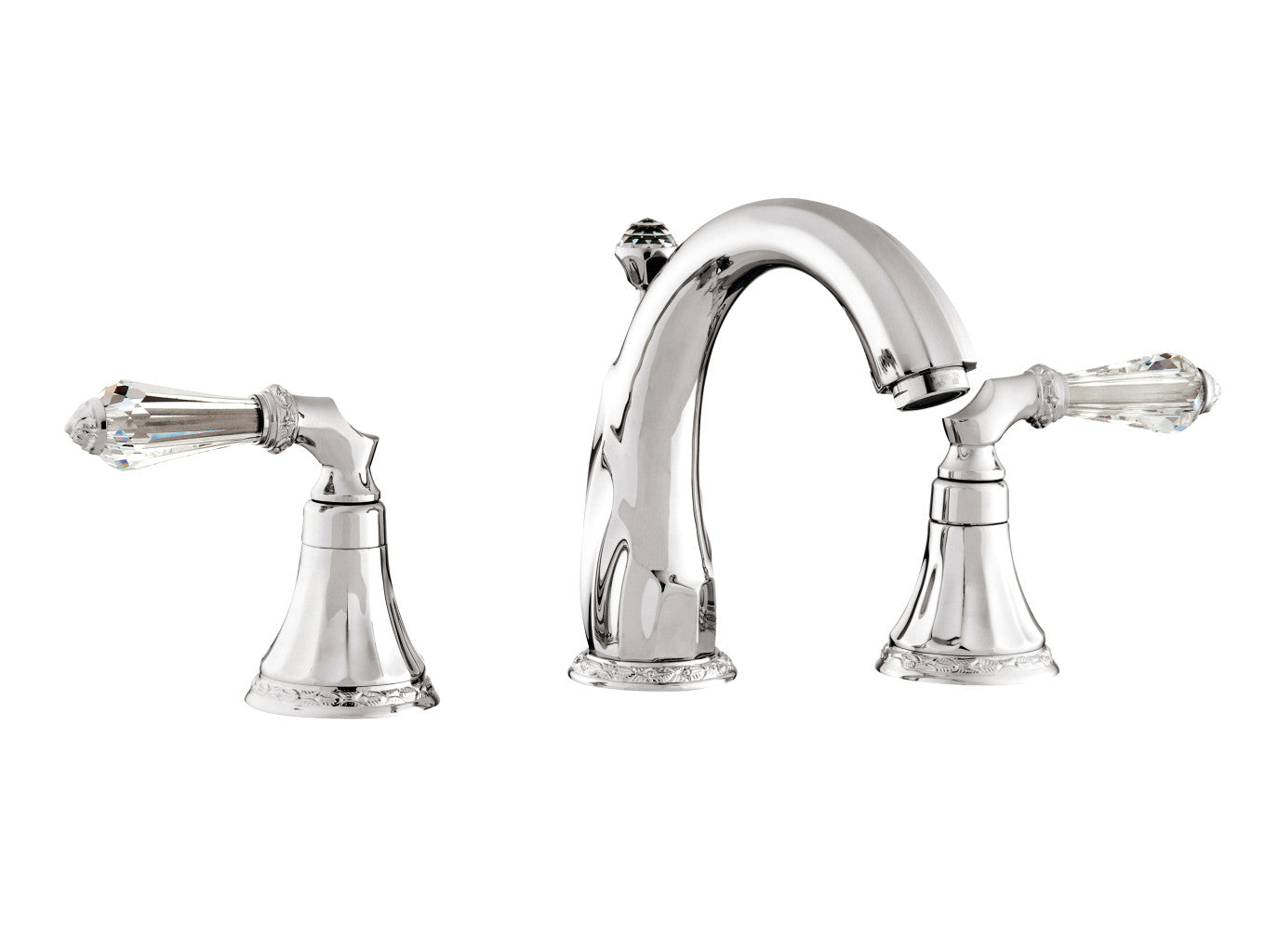 Bronces Mestre Adriatica Three holes basin set with Swarovski crystal - 058601-F00